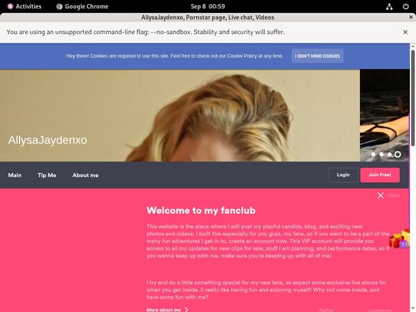 Allysajaydenxo.modelcentro.com Porno