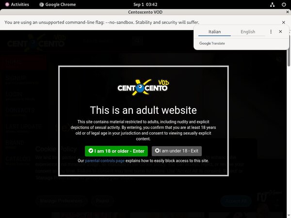 Centoxcentovod.com Full Access