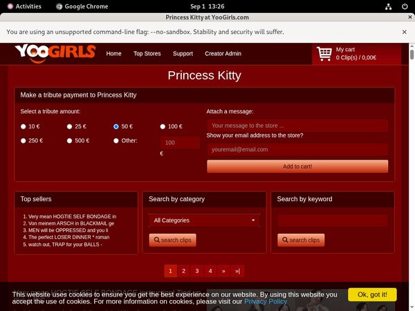 Discount Princess Kitty Trial