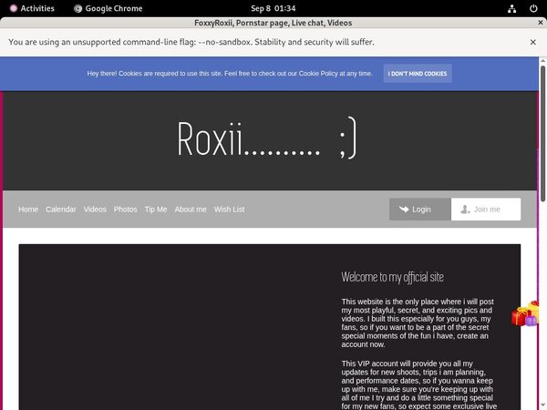 FoxxyRoxii Passwort