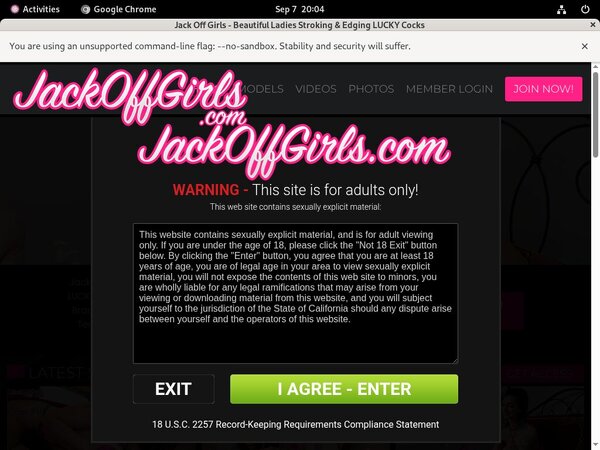 Jack Off Girls Trial Discount Offer