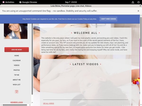 Lola Shine Passwords