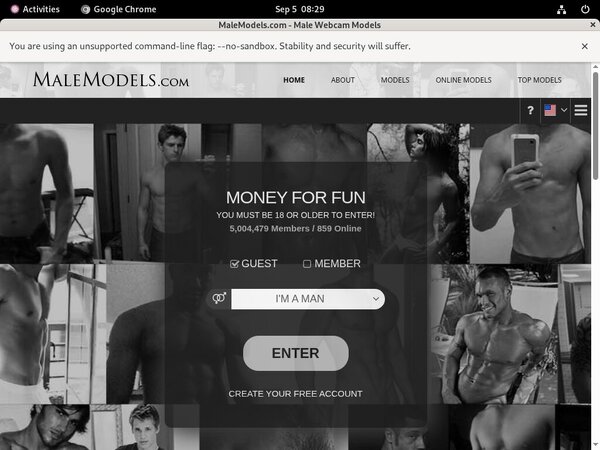 Male Models Link Discount