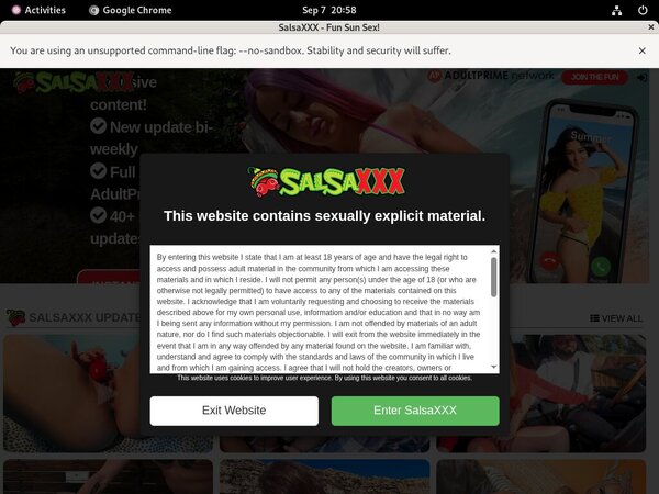 Salsaxxx Signup Discount