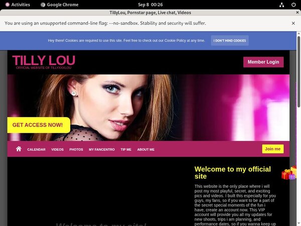 Tillyxxxlou.modelcentro.com Trial Videos