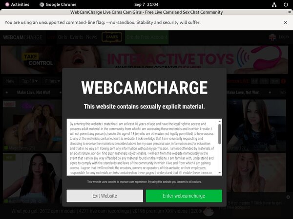 Webcam Charge Free Trial Special