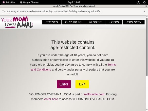 Yourmomlovesanal Chat