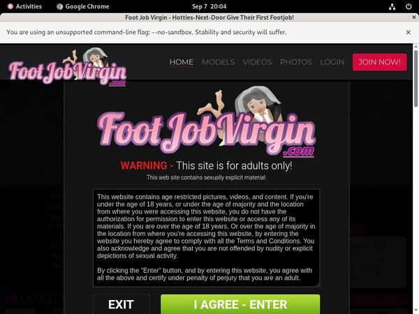 Discount Foot Job Virgin Membership