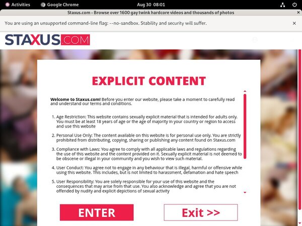 Staxus Free Username